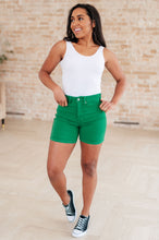 Load image into Gallery viewer, JUDY BLUE- Jenna High Rise Control Top Cuffed Shorts in Green
