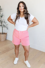 Load image into Gallery viewer, JUDY BLUE- Jenna High Rise Control Top Cuffed Shorts in Pink
