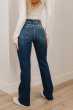 Load image into Gallery viewer, *RESTOCKED* JB Josephine Mid Rise Raw Hem Bootcut Jeans

