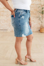 Load image into Gallery viewer, JUDY BLUE- Carol High Rise Rigid Magic Denim Skirt
