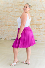 Load image into Gallery viewer, Just a Flirt Pleated Skirt in Magenta- JODIFUL
