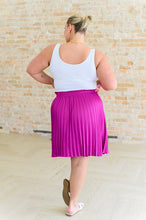 Load image into Gallery viewer, Just a Flirt Pleated Skirt in Magenta- JODIFUL

