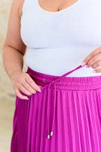 Load image into Gallery viewer, Just a Flirt Pleated Skirt in Magenta- JODIFUL
