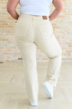 Load image into Gallery viewer, Selena High Rise Distressed 90&#39;s Straight Jeans in Bone- JUDY BLUE
