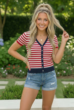 Load image into Gallery viewer, Stars and Stripes Forever Knit Top
