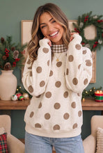 Load image into Gallery viewer, Dots &amp; Plaid Forever Cozy Pullover Sweatshirt
