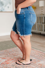 Load image into Gallery viewer, JUDY BLUE- Kelsey Mid Rise Distressed Cutoff Shorts
