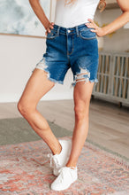 Load image into Gallery viewer, JUDY BLUE- Kelsey Mid Rise Distressed Cutoff Shorts
