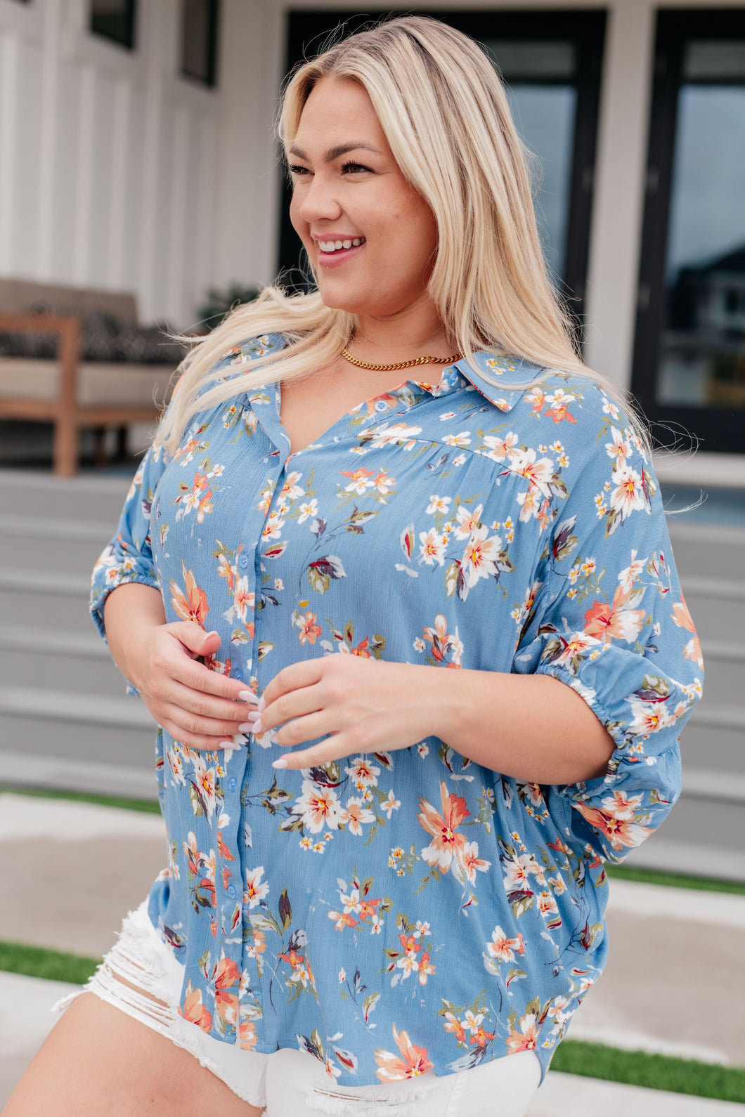 **FLASH DEAL** (REG $48) HAYDEN- Lanikai Floral Button Down
