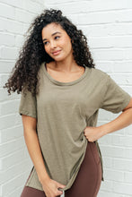 Load image into Gallery viewer, RAE MODE- Let Me Live Relaxed Tee in Army
