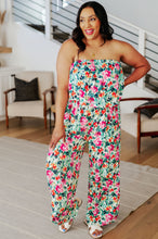 Load image into Gallery viewer, ANDREE&#39;- Life of the Party Floral Jumpsuit in Green
