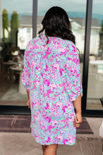 Load image into Gallery viewer, Lizzy Dress in Purple and Pink Floral- DEAR SCARLETT
