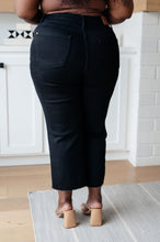 Load image into Gallery viewer, JB Lizzy High Rise Control Top Wide Leg Crop Jeans in Black (Sizes 0-24)
