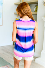 Load image into Gallery viewer, DEAR SCARLETT- Lizzy Tank Top in Blue and Pink Haze

