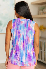 Load image into Gallery viewer, DEAR SCARLETT- Lizzy Tank Top in Lavender and Blue Watercolor
