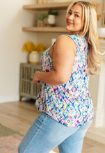 Load image into Gallery viewer, DEAR SCARLETT- Lizzy Tank Top in Tie Dye Damask
