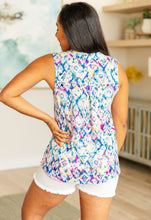 Load image into Gallery viewer, DEAR SCARLETT- Lizzy Tank Top in Tie Dye Damask
