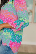 Load image into Gallery viewer, DEAR SCARLETT- Lizzy Top in Lavender and Team Leopard Stripe
