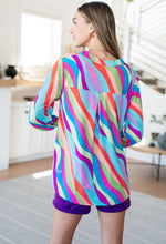 Load image into Gallery viewer, DEAR SCARLETT- Lizzy Top in Multi Mod Stripe
