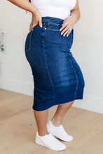 Load image into Gallery viewer, JUDY BLUE- Marcy High Rise Denim Midi Skirt
