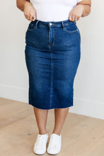 Load image into Gallery viewer, JUDY BLUE- Marcy High Rise Denim Midi Skirt
