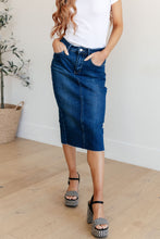 Load image into Gallery viewer, JUDY BLUE- Marcy High Rise Denim Midi Skirt
