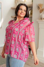 Load image into Gallery viewer, GEEGEE-Moments Like This V-Neck Bell Sleeve Blouse
