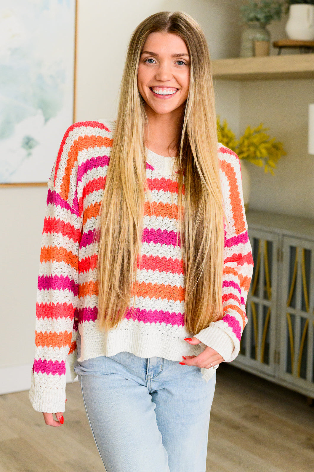 BIBI- Never Gonna Give You Up Drop Shoulder Sweater