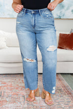 Load image into Gallery viewer, JB Nora High Rise Rigid Magic Destroy Slim Straight Jeans
