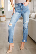 Load image into Gallery viewer, JB Nora High Rise Rigid Magic Destroy Slim Straight Jeans
