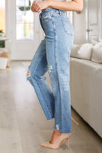 Load image into Gallery viewer, JB Nora High Rise Rigid Magic Destroy Slim Straight Jeans
