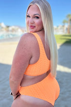 Load image into Gallery viewer, Oh So Orange Swim Top- 111 NORTH
