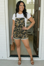 Load image into Gallery viewer, Camo Cutie Short Overalls
