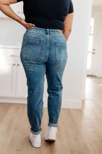 Load image into Gallery viewer, JB Payton Pull On Denim Joggers in Medium Wash (Sizes 0-24)
