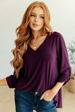 Load image into Gallery viewer, WHITE BIRCH- Peace and Love V-Neck Top
