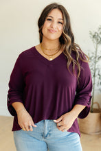 Load image into Gallery viewer, WHITE BIRCH- Peace and Love V-Neck Top
