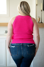 Load image into Gallery viewer, SP24- Previous Engagement Halter Neck Sweater Tank in Pink
