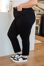 Load image into Gallery viewer, JUDY BLUE- Reese Rhinestone Slim Fit Jeans in Black
