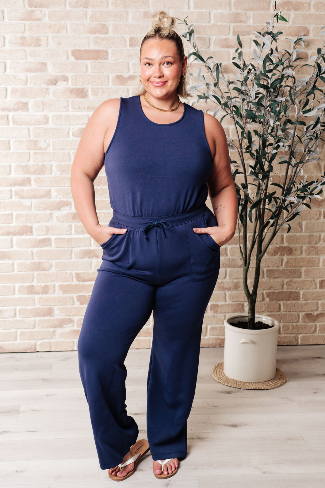 Rest Day Straight Leg Jumpsuit- RAE MODE