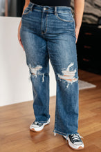 Load image into Gallery viewer, JUDY BLUE- Rose High Rise 90&#39;s Straight Jeans in Dark Wash
