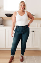 Load image into Gallery viewer, JB Rowena High Rise Pull On Double Cuff Slim Jeans
