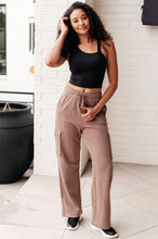 Load image into Gallery viewer, RAE MODE- Run, Don&#39;t Walk Cargo Sweatpants in Smokey Brown
