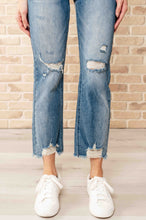 Load image into Gallery viewer, Sammy High Waist Distressed Crop Straight Leg Jeans-JUDY BLUE
