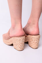 Load image into Gallery viewer, Solstice Espadrille Wedge in Blush- CORKY&#39;S
