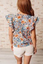 Load image into Gallery viewer, Something Peaceful Flutter Sleeve Blouse- 111 NORTH
