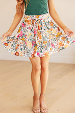 Load image into Gallery viewer, WHITE BIRCH- Spring Fields Floral Skirt
