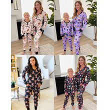 Load image into Gallery viewer, PREORDER: Matching Halloween Jogger Pajama Set in Four Prints
