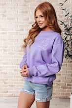 Load image into Gallery viewer, Stay Delulu Scuba Sweatshirt Periwinkle- WITH LOVE MOLLY
