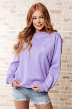 Load image into Gallery viewer, Stay Delulu Scuba Sweatshirt Periwinkle- WITH LOVE MOLLY
