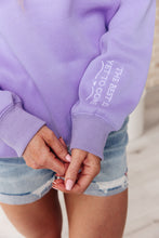 Load image into Gallery viewer, Stay Delulu Scuba Sweatshirt Periwinkle- WITH LOVE MOLLY
